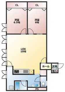 PHOENIX COURT 交野Ⅱ【212号室】の間取り
