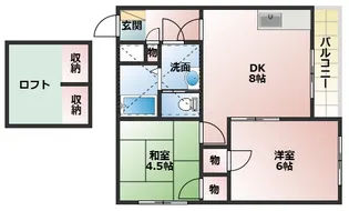 シャルマン星田【3B号室】の間取り
