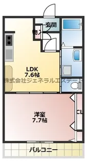 大阪府枚方市出口2丁目【マンション】の間取り