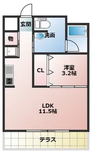 グランドールモンシェリー【1階】の間取り