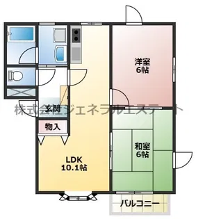 メゾンシャリオD棟【2階】の間取り