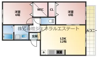 ラ・エスタシオンⅡ【101号室】の間取り