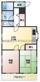 フラワーハイツ【2階】の間取り