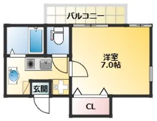 U-ro桜木町【2階】の間取り