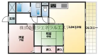 MELVEILLE KORI【105号室】の間取り