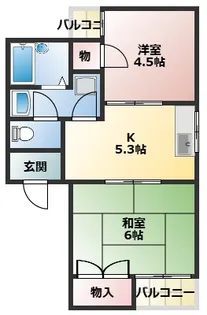 石戸マンション【302号室】の間取り