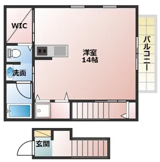 1Rの間取り画像