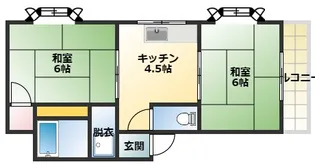 中井マンション【3階】の間取り