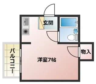コーポはにわ池田【102号室】の間取り