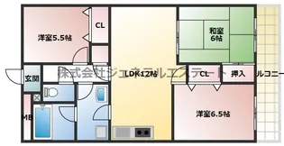メゾンプレセア【1階】の間取り