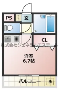ポポハイツ【2階】の間取り