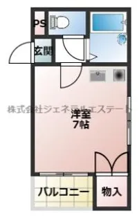 1Rの間取り画像