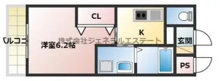 WEST高柳マンション【2階】の間取り