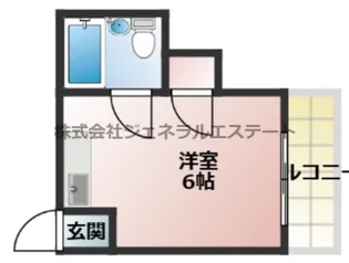 すずらんハイツ河北【3階】の間取り