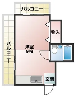 ヂョイフルM【402号室】の間取り