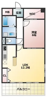 パレスモンレーヴ【3階】の間取り