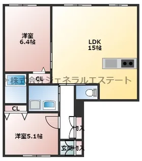 メゾン中野【2階】の間取り