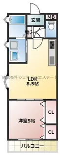 ピレーネ明和【1階】の間取り