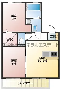 メゾン アズールA棟【2階】の間取り