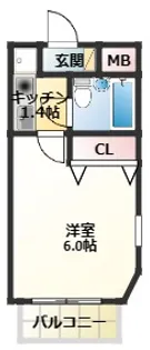 cheviot【207号室】の間取り