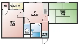 下木田マンション【4階】の間取り