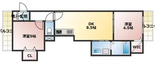 スリール明和Ⅱ【3階】の間取り