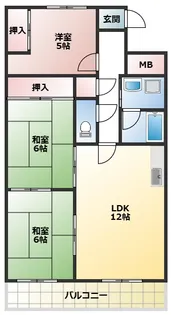パープルソシア【2階】の間取り