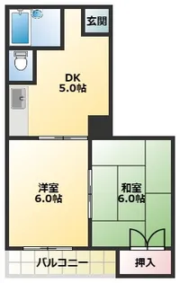 大阪府門真市古川町【マンション】の間取り