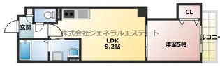 クリエオーレ郡津Ⅱ【2階】の間取り