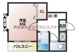 ベルファ大和田【101号室】の間取り