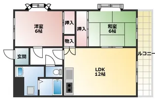 センターアイランドN【101号室】の間取り