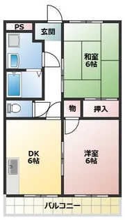第二山本マンション【1階】の間取り