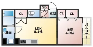 コンフォート打上南町【2階】の間取り