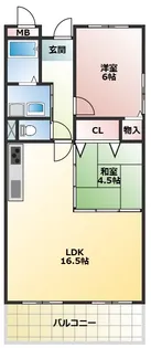 カサベルデ星ノ森【202号室】の間取り