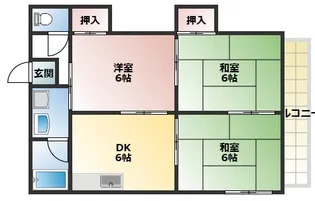 ローズハイツ【306号室】の間取り