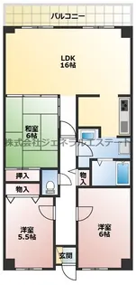 PHOENIX COURT 交野Ⅱ【1階】の間取り