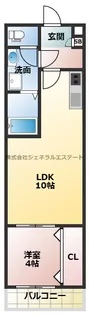ディアコート長栄寺西棟【3階】の間取り