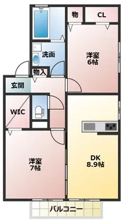 D-room美田【2階】の間取り