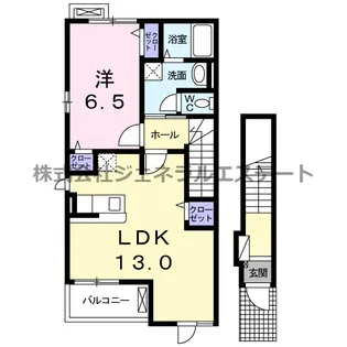 パルテ−ル池田Ⅱ【2階】の間取り