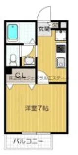 大阪府枚方市香里園山之手町【アパート】の間取り