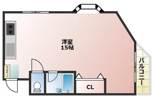 1Rの間取り画像