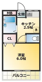 ハイツ蔵【1-B号室】の間取り