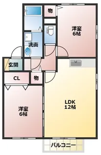 ロイヤル倉治 B棟【1階】の間取り