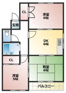 プレアール寝屋川秦町【502号室】の間取り