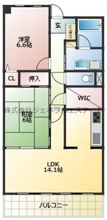 ファムール忍ヶ丘【2階】の間取り
