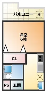 シャルル四条畷駅前【2階】の間取り
