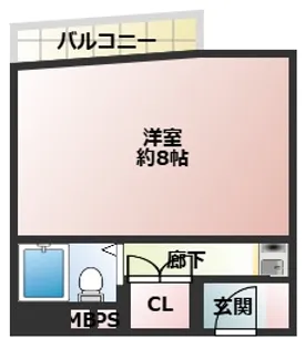 フロンティア四条畷駅前【5階】の間取り