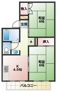 ラ・エスタシオンⅠ A棟【203号室】の間取り