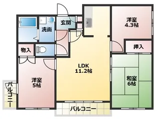 デイグランロイヤルメゾン【2階】の間取り