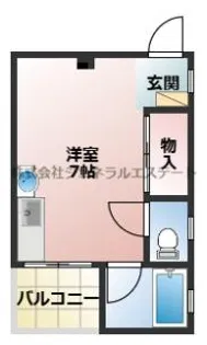 サザンクロス萱島南【201号室】の間取り